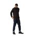 Mens Half Zip Fleece Top Black New Royal Regatta Professional-1