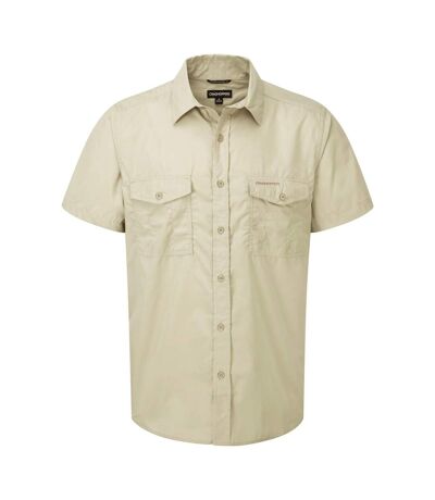 Craghoppers Mens Kiwi Short-Sleeved Shirt (Oatmeal Grey) - UTCG1606