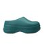 Womens/ladies Stan Smith Platform Mules Green Adidas-1