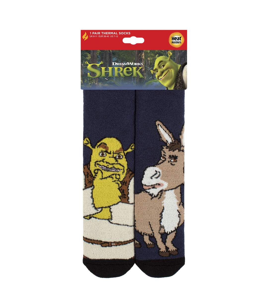 Heat Holders Lite - Chaussettes Thermiques Homme Shrek Chaudes et Douces Hiver-2