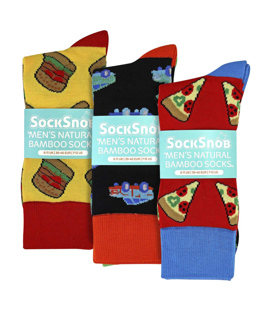Sock Snob - Lot de 6 paires de chaussettes douces respirantes en bambou homme-2