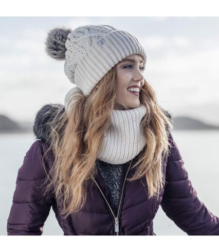 Ladies Winter Warm Fleece Lined Chunky Knit Thermal Neck Warmer