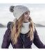 Ladies Winter Warm Fleece Lined Chunky Knit Thermal Neck Warmer-3