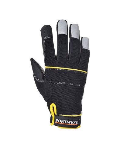 Unisex adult tradesman high performance gloves m black Portwest