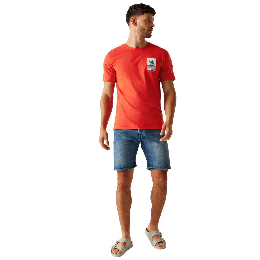 T-shirt cline cool summer homme rouge coquelicot Regatta-3