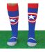 1 Pack Adults Knee High Fun Patterned Hockey Socks - Captain America-3