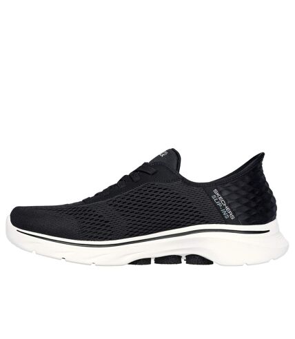 Skechers Mens Go Walk 7 - Free Hand Sneakers (Black/White) - UTFS10527