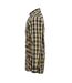 Premier Mens Mulligan Check Shirt à manches longues (Camel/Marine) - UTPC3101