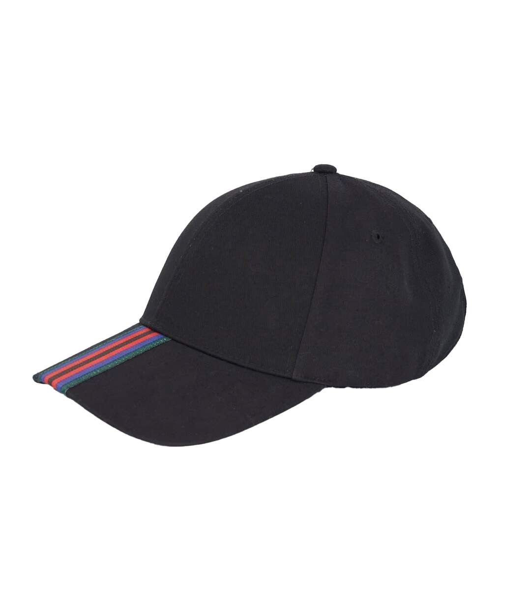 Stripe Detail Cap Black Yellow Brave Soul-2