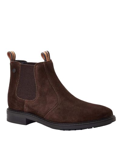 Bottines chelsea nelson homme marron Base London