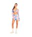 Mini Jupe Motif/style Imprimé Tourbillonnant Femme Rose Missy Empire-4