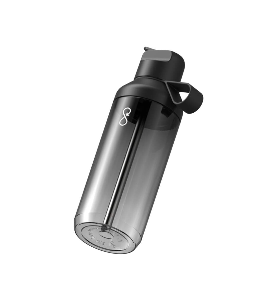 Gourde Avec Paille Motif/style Transparent Go Taille Unique Noir Obsidien Ocean Bottle-2