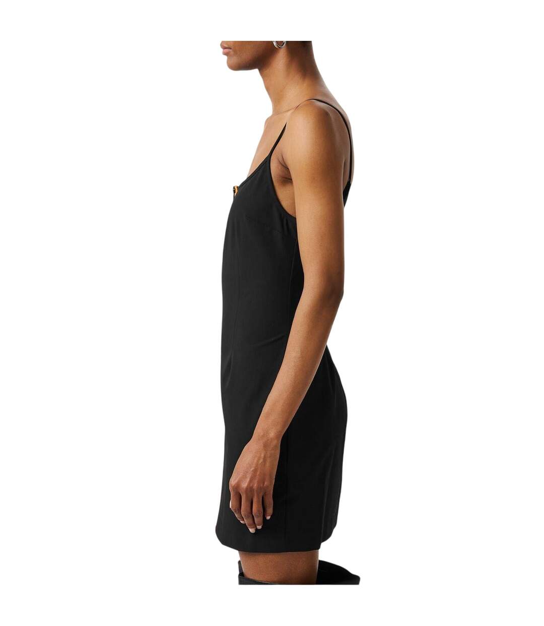Robe À Bretelles Bretelles Fines Femme Noir Heron Preston-4