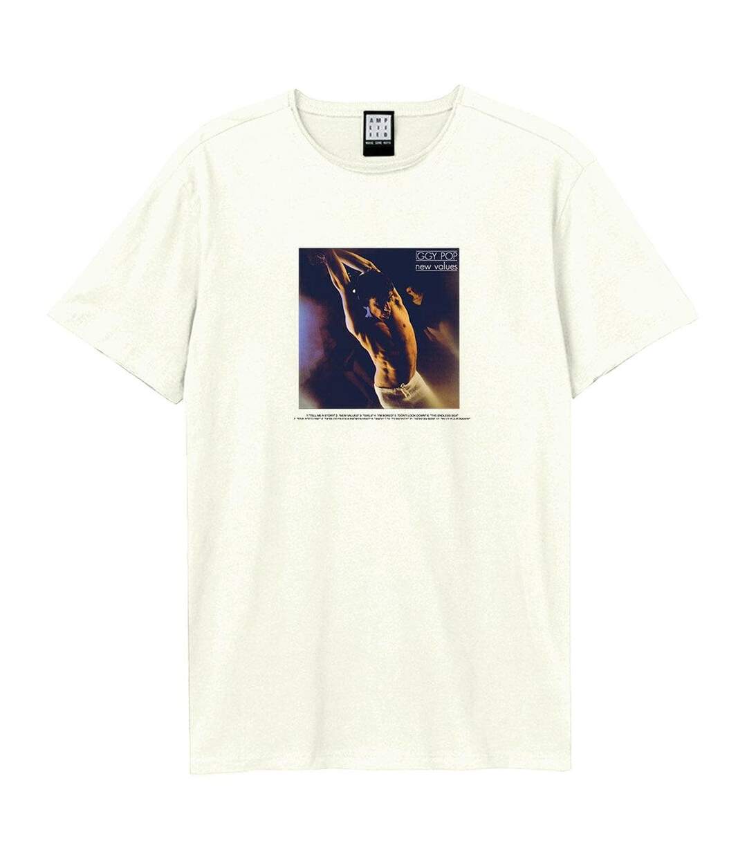 T-shirt New Values Adulte Vieux Blanc Amplified-1