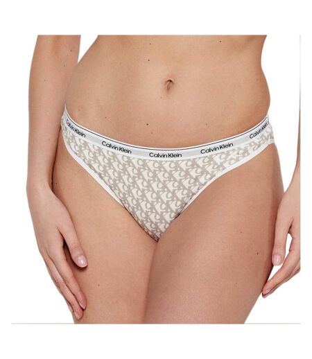 Culotte blanc/grise femme calvin klein jeans bikinis