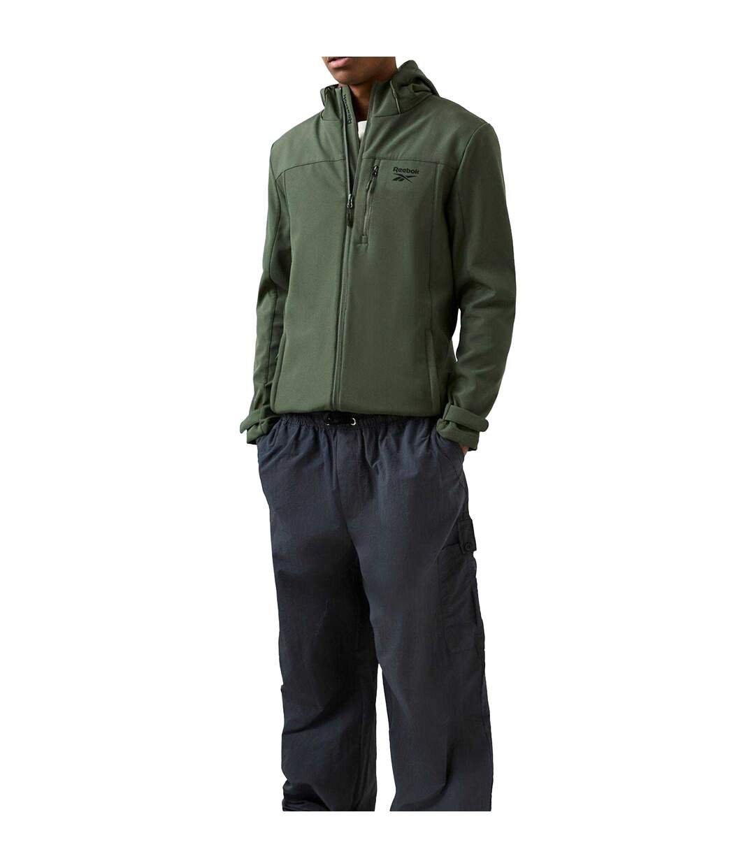 Mens Compton Soft Shell Jacket Hunter Green Reebok-4