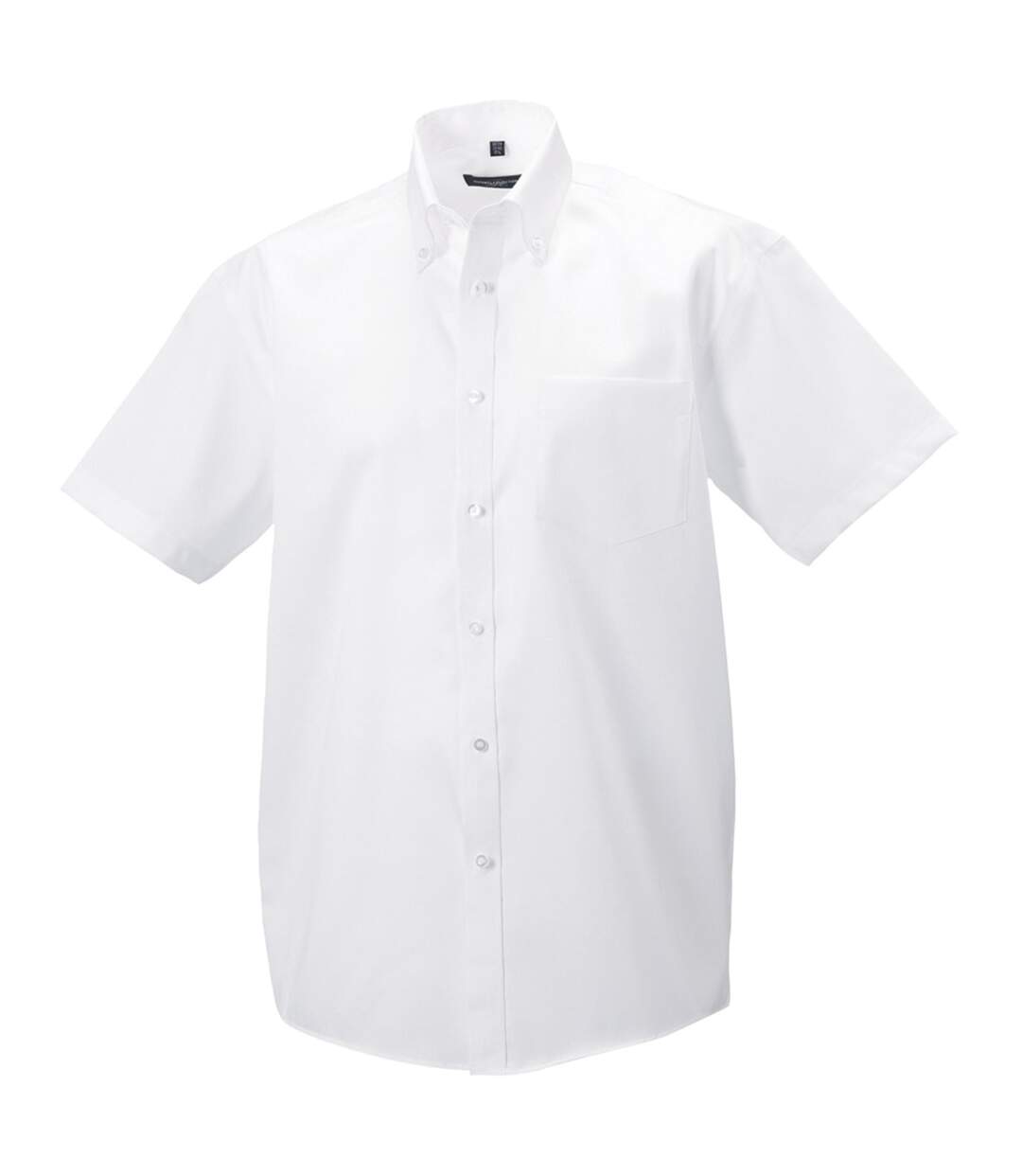 Chemise À Manches Courtes Sans Repassage Homme Blanc Russell-2