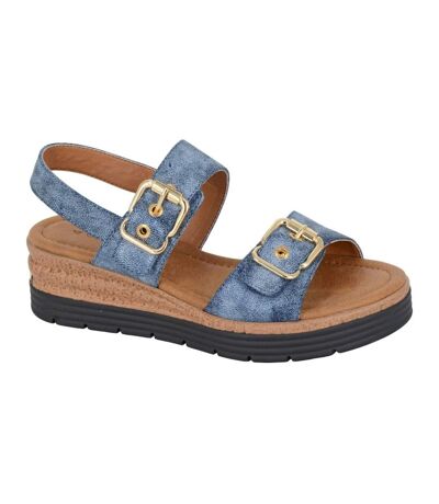 Sandales milia femme bleu Cipriata