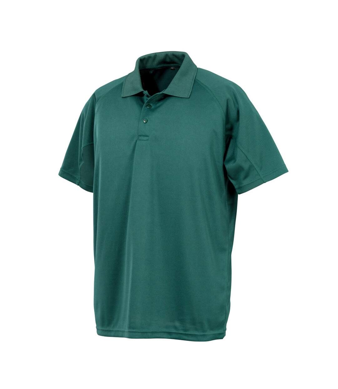 Spiro Impact Mens Performance Aircool Polo T-Shirt (Bottle Green)