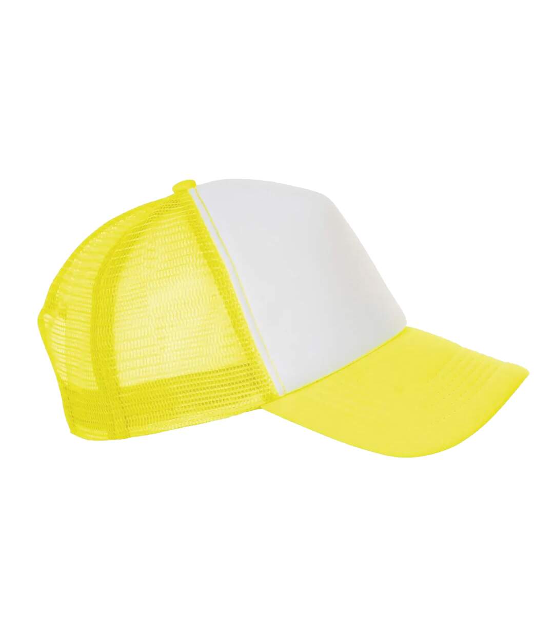 Casquette De Baseball Bubble Blanc Jaune Néon SOLS-3