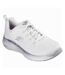 Skechers Womens/Ladies Midnight Glimmer Vapor Foam Sneakers (White/Silver) - UTFS10490