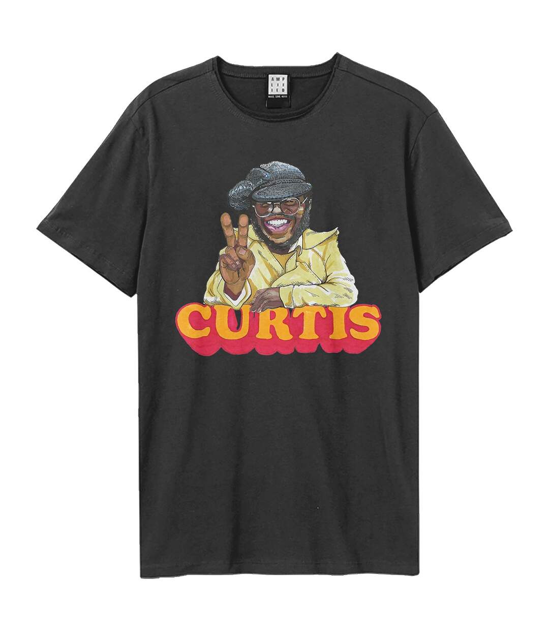 T-shirt Peace Adulte Charbon Amplified-1