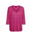 Pull fuchsia Femme Vero Moda Brianna 3/4 - S