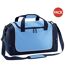 Quadra Teamwear Locker Duffel Bag (30 liters) (Pack of 2) (Sky/French Navy/White) (One Size)