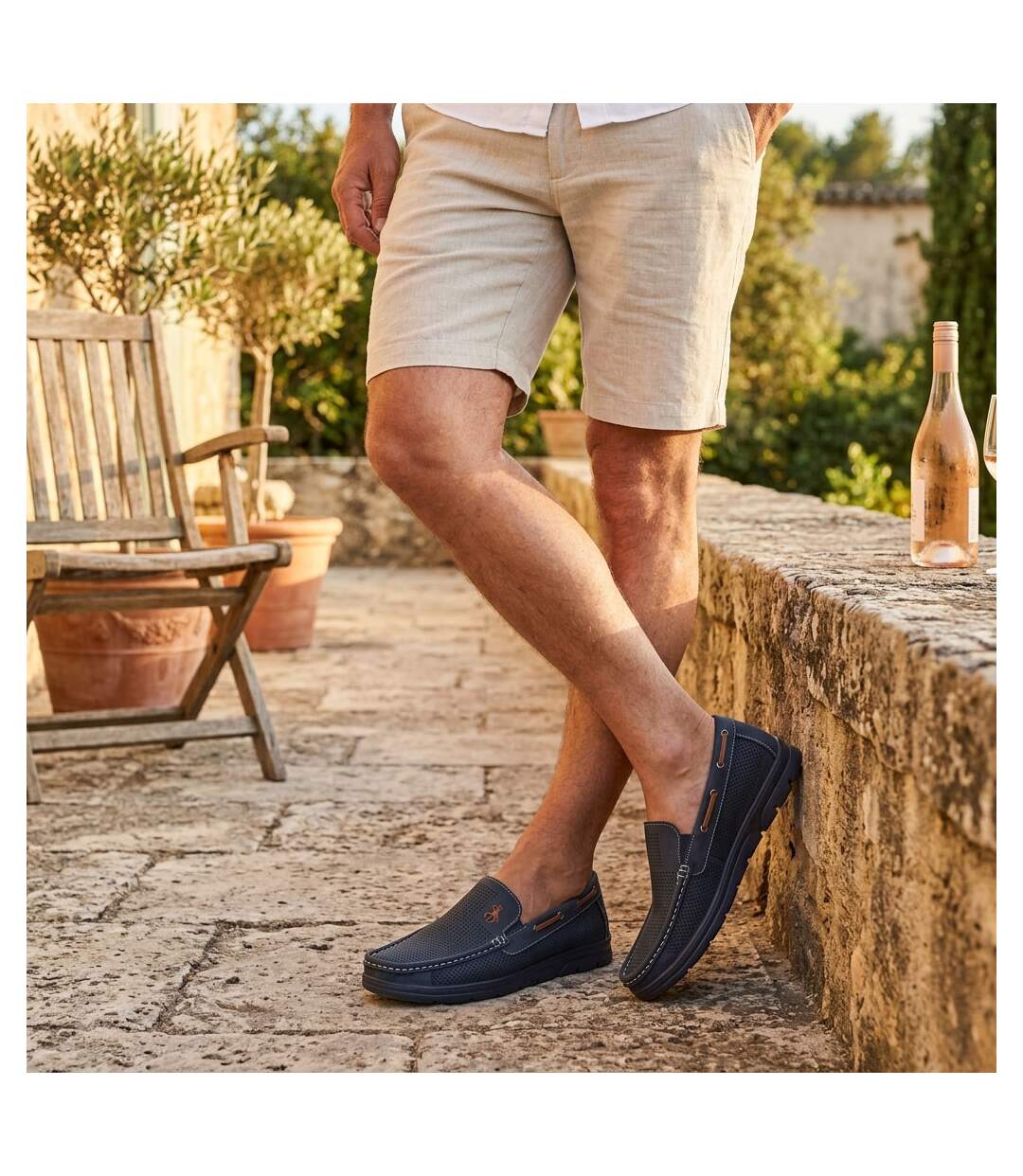 OZABI Mocassins Homme Microperforés Confort Été Semelle Crantée-5