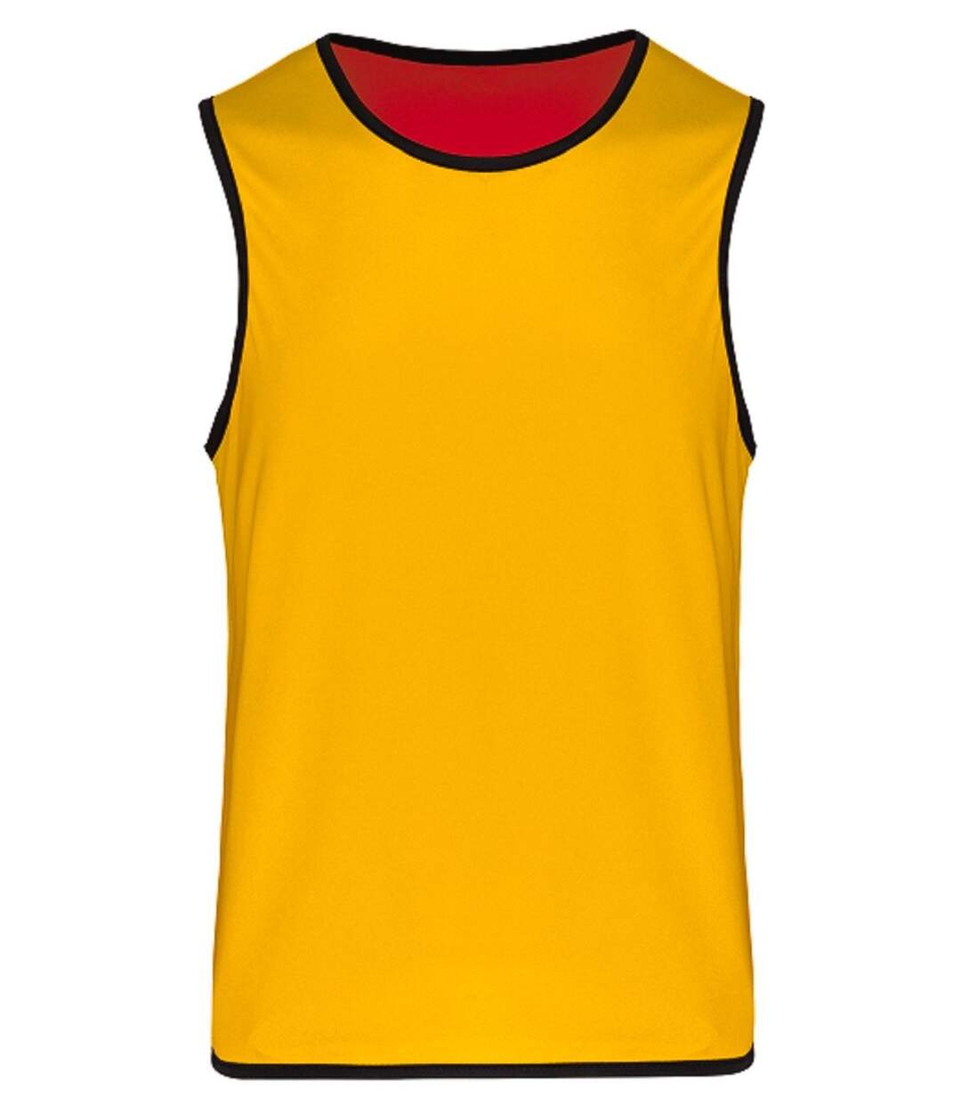 Chasuble de rugby réversible - Unisexe - PA044 - rouge - jaune-3