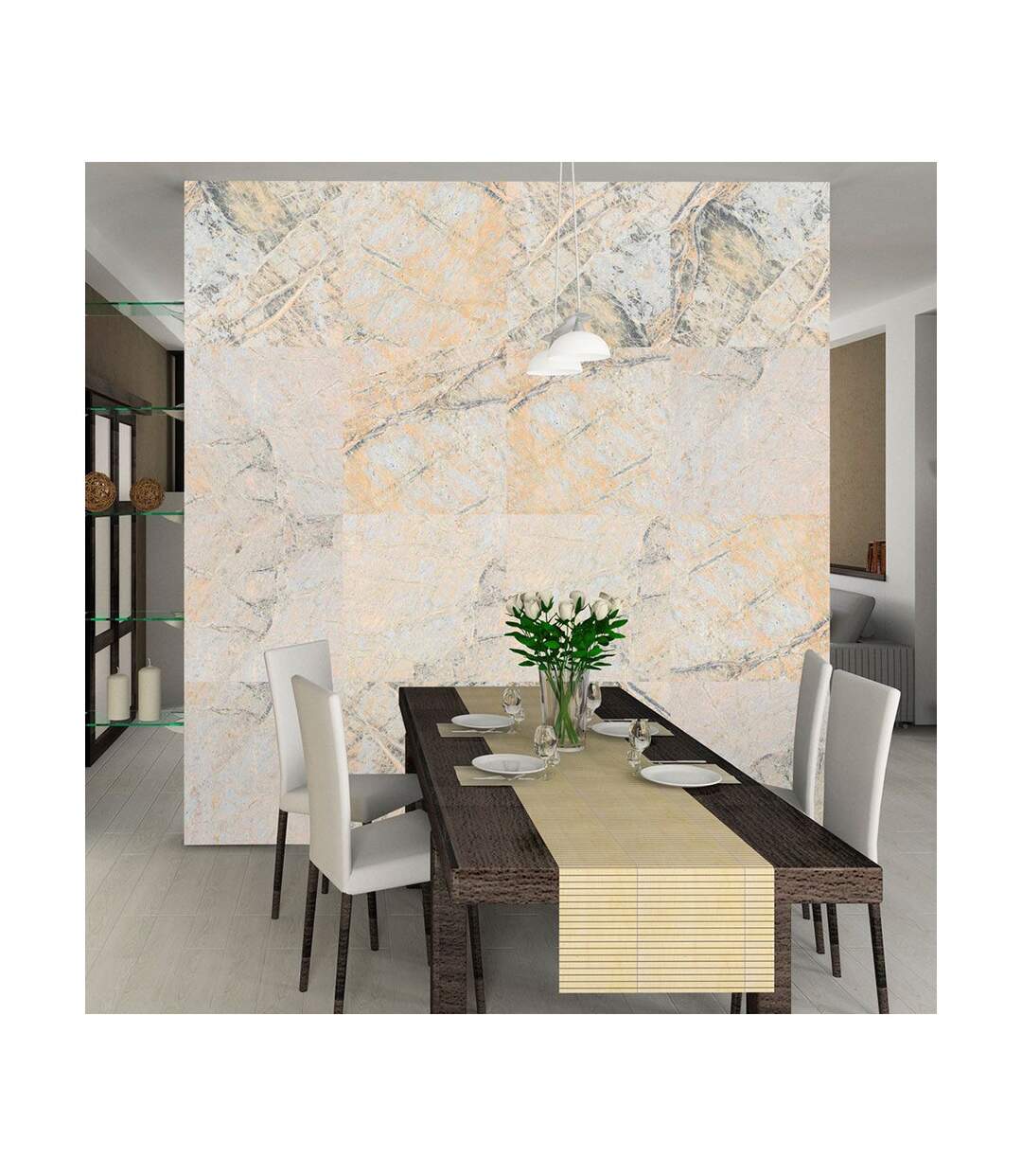 Papier Peint Beauté du Marbre 50x1000cm-1