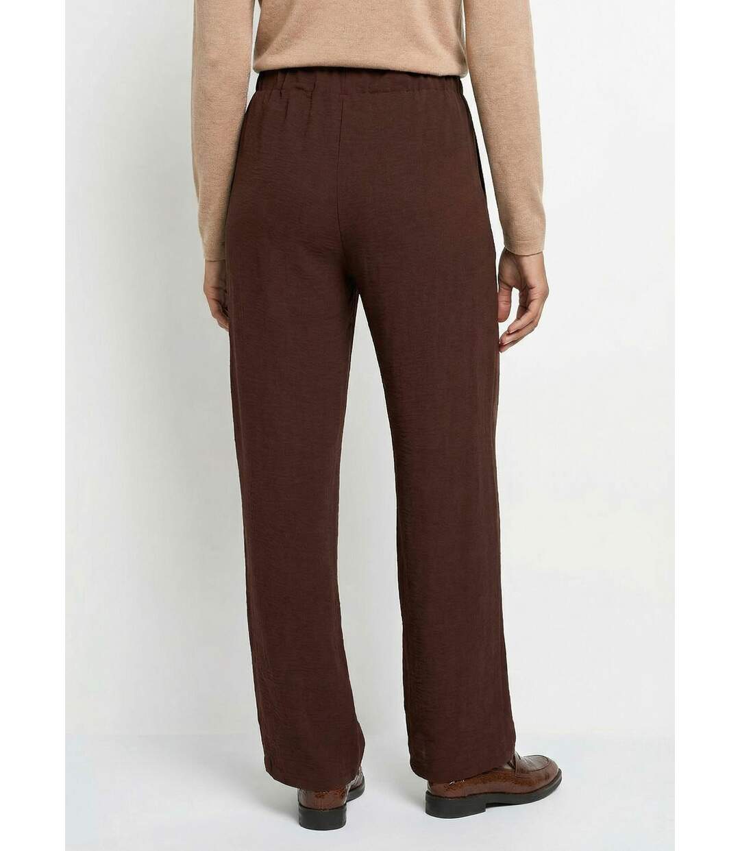 Pantalon large fluide en crêpe-2