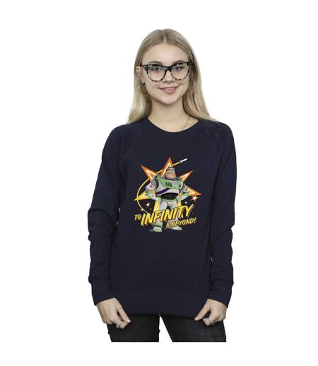 Disney Sweatshirt Womens/Ladies Toy Story Buzz To Infinity (Bleu marine) - UTBI41939