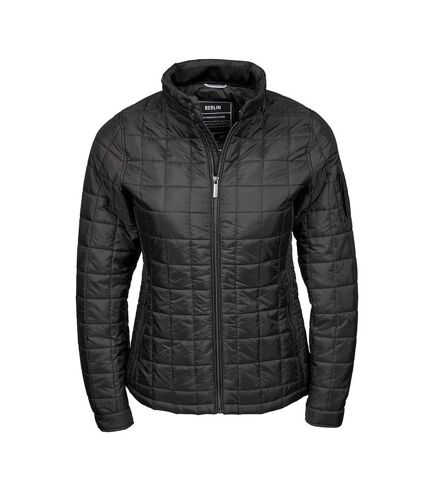 Tee Jays Womens/Ladies Berlin Square Quilted Jacket (Black) - UTBC3841