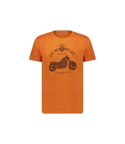 tshirt col rond avec imprimé sur le devant de moto et lettrage PARK