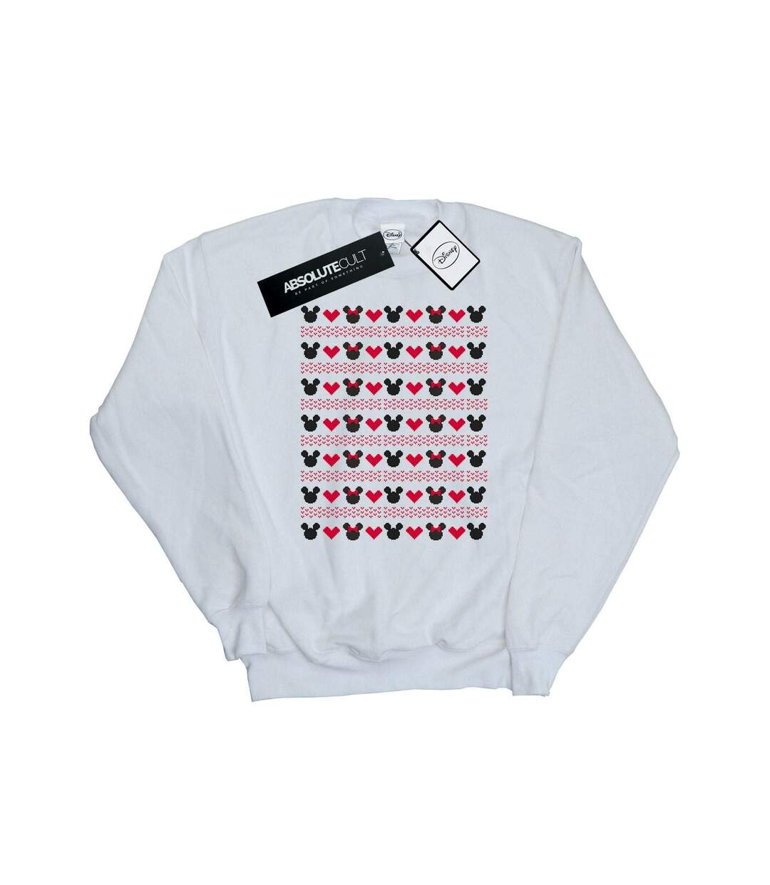 Disney Pantalon de survêtement Mickey And Minnie Christmas Hearts Womens/Ladies (Blanc) - UTBI9141-1