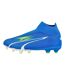 Chaussures De Foot Ultra Match Homme Bleu Blanc Vert Sombre Puma-3