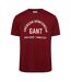 T-shirt Motif/style Imprimé Graphique Homme Rouge Gant-1