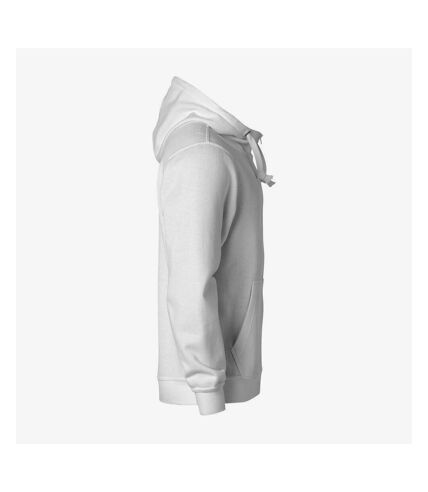 Clique Mens Basic Full Zip Hoodie (White) - UTUB102