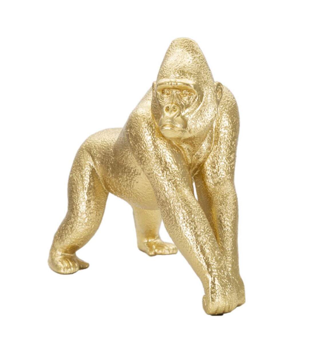 Statuette Design en Résine Gorille 24cm Or-1