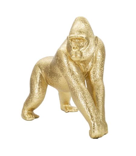 Statuette Design en Résine Gorille 24cm Or