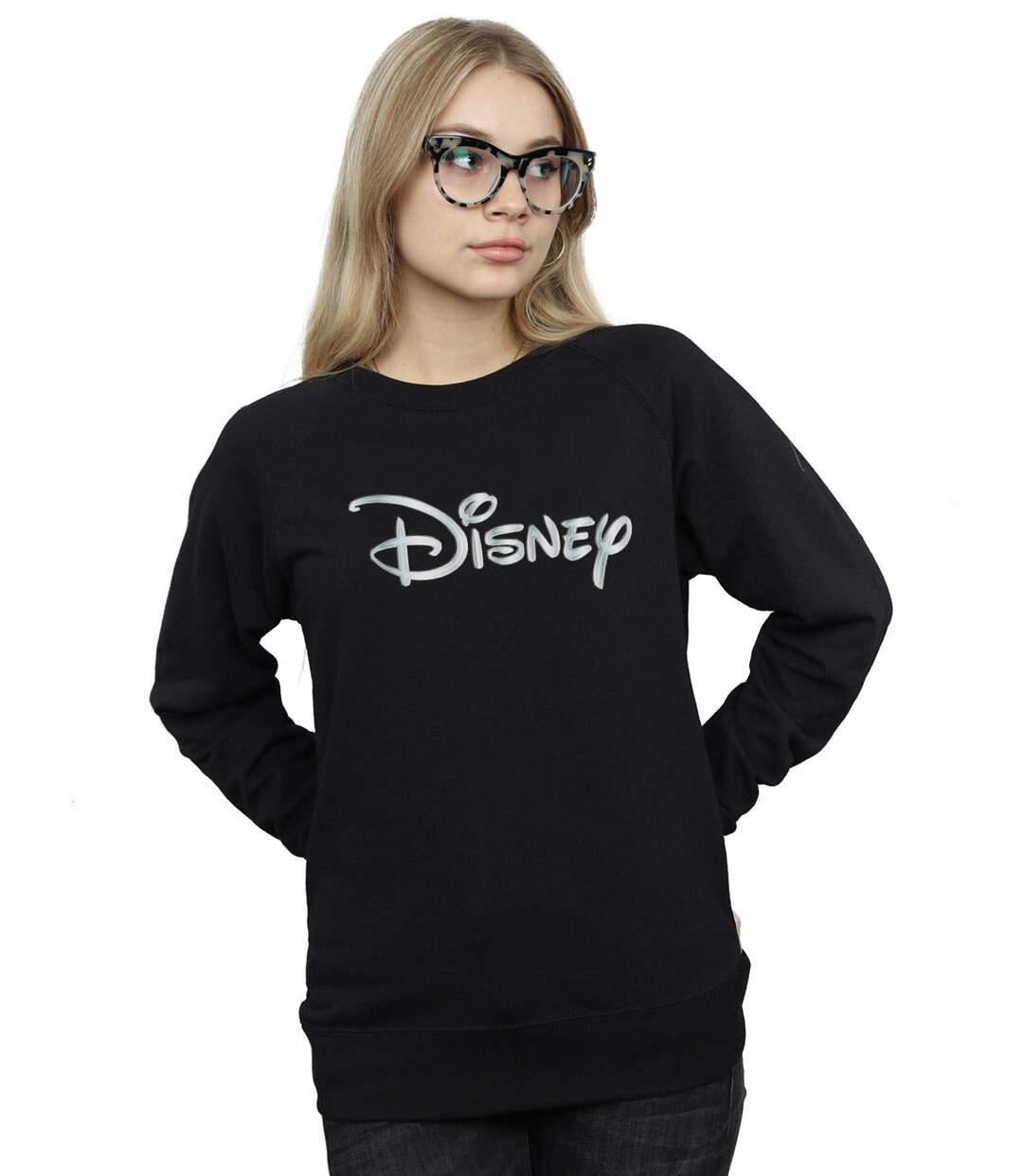Disney - Sweat GLACIAL LOGO - Femme (Noir) - UTBI13867-2