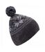 Bonnet Pascal Femme Noir Gris Hi-Tec-2
