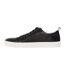 Mens Monk Leather Flat Trainers Black Hugo-2