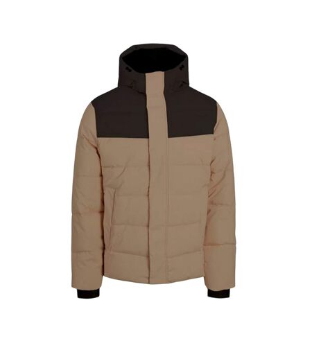 Mens Colour Block Ribbed Hooded Puffer Jacket Crockery Jack And Jones