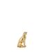 Statuette Léopard Assis Odis 37cm Doré-2