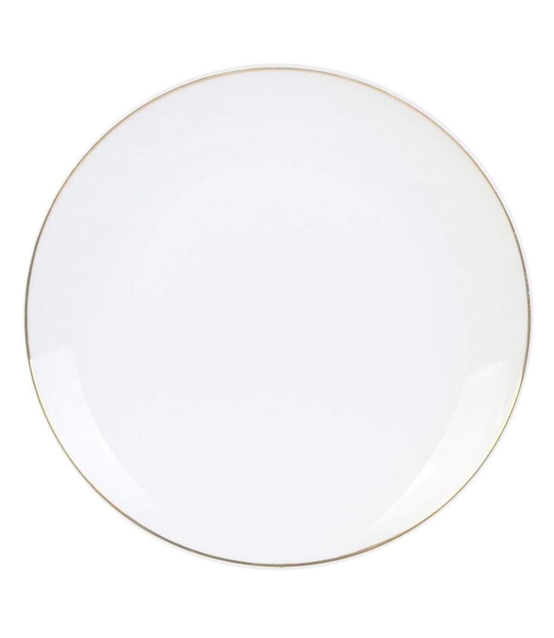 Lot de 6 Assiettes à Dessert Liseré 20cm Blanc-1
