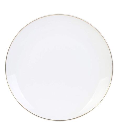 Lot de 6 Assiettes à Dessert Liseré 20cm Blanc