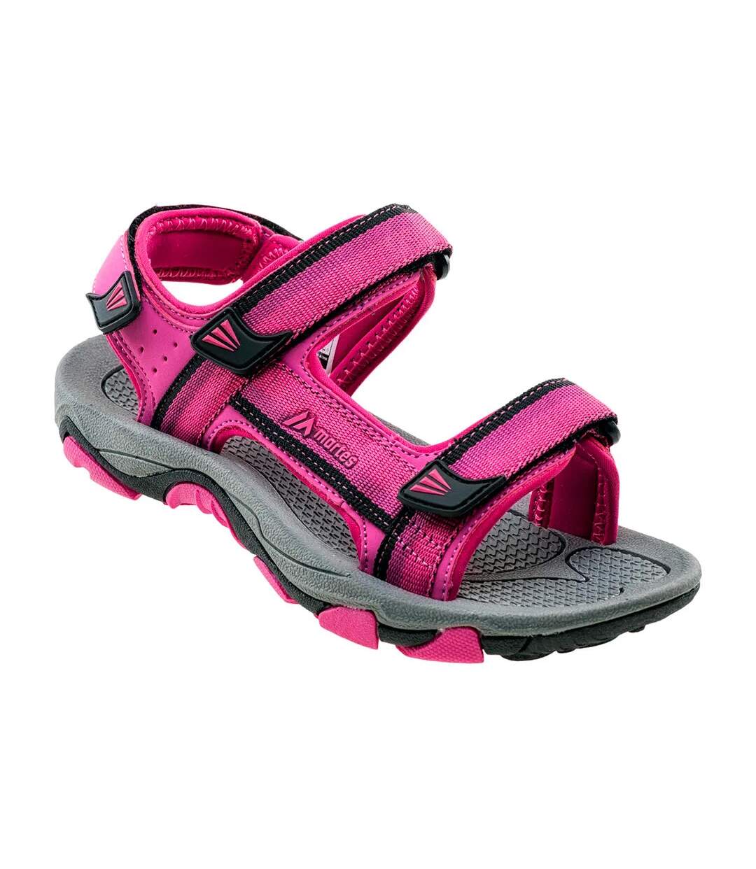 Sandales Makanos Femme Fuchsia Foncé Fuchsia Noir Martes-1
