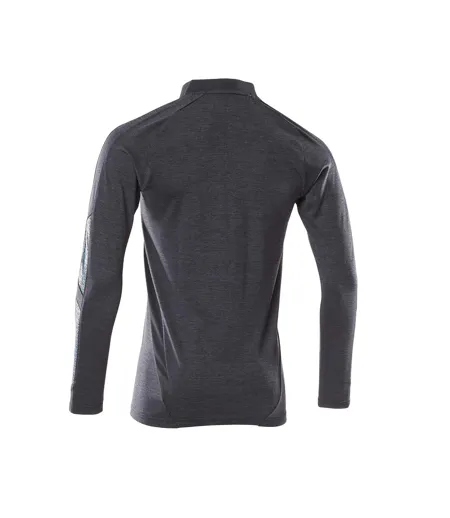 Polo Manches Longues Motif/style Tacheté Accelerate Homme Bleu Marine Foncé Mascot